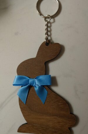 Make Mine Chocolate Bunny Keychain