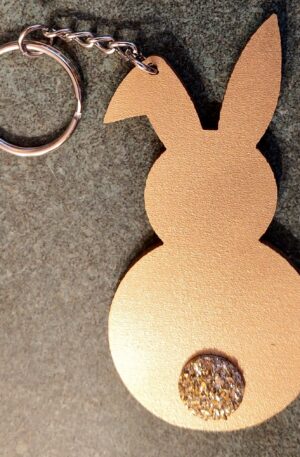 Bunny Butt Keychain