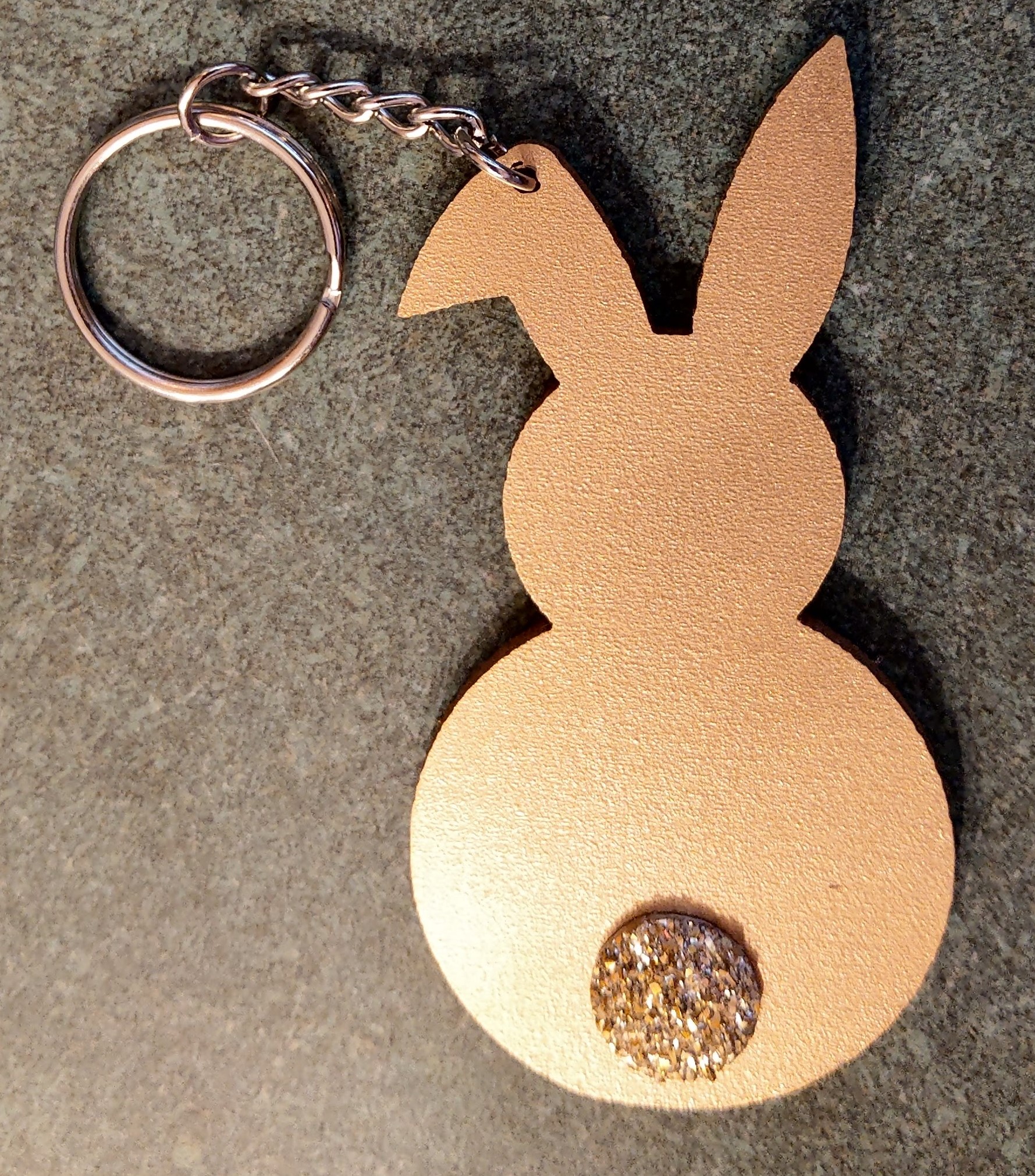 Bunny Butt Keychain